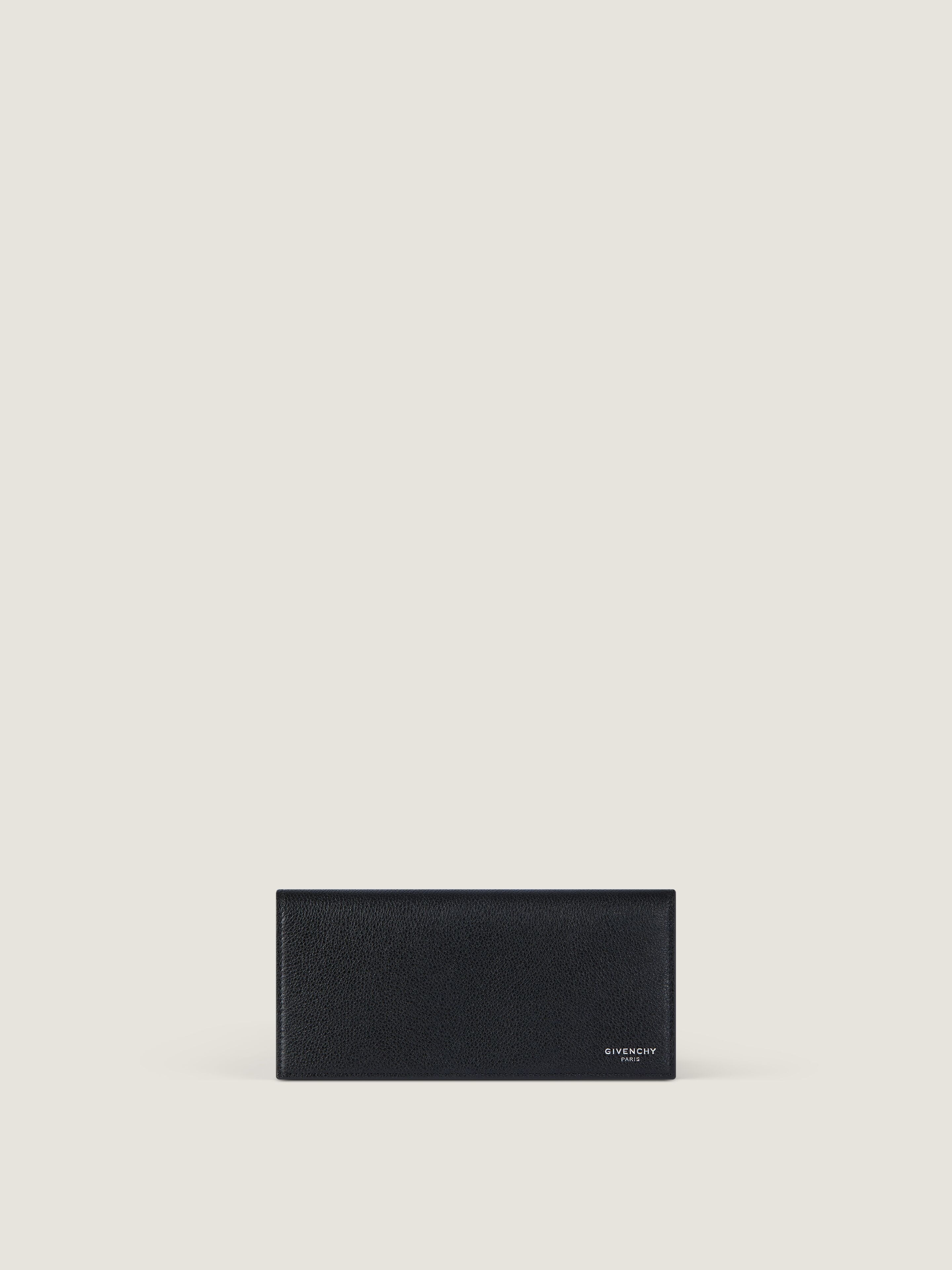 Long wallet in grained leather